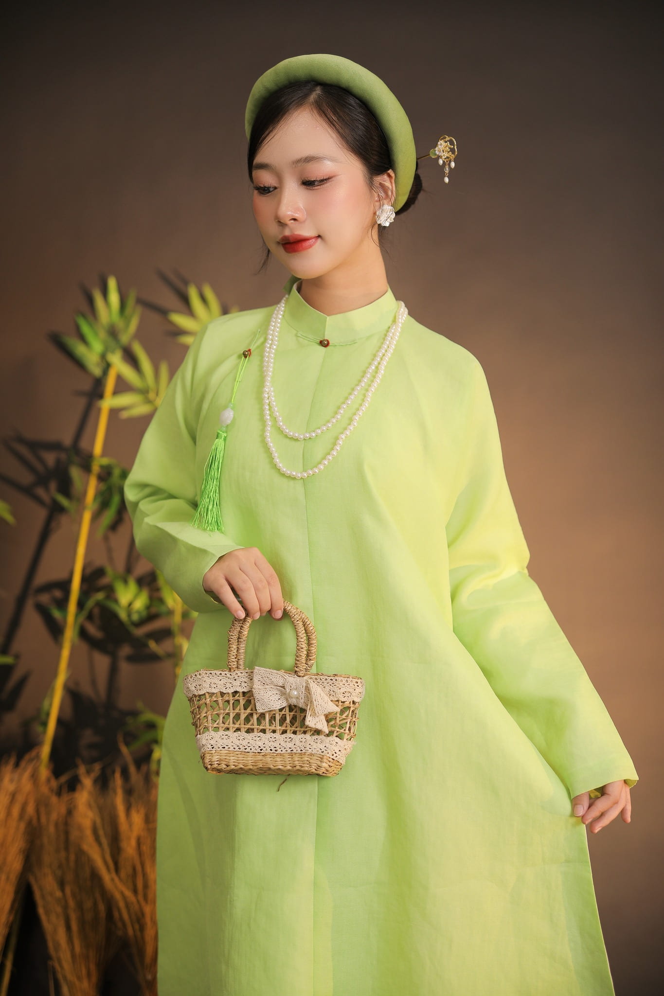 Áo Ngũ Thân vải sa hàn trơn (Nhiều màu)