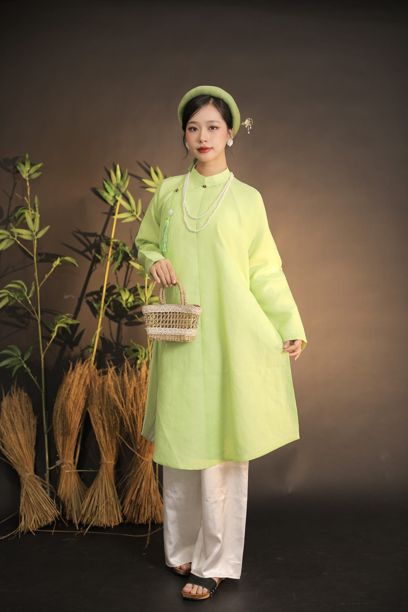 Áo Ngũ Thân vải sa hàn trơn (Nhiều màu)