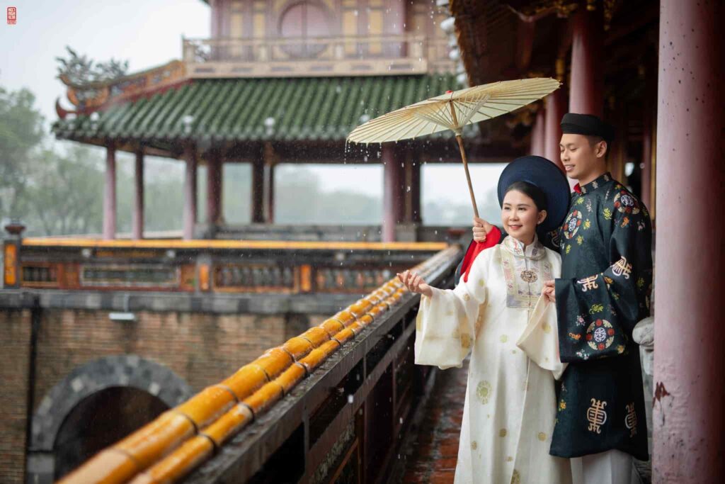 Đại Nội Huế là một trong những địa điểm chụp ảnh Cổ phục Huế đẹp nhất mùa mưa này
