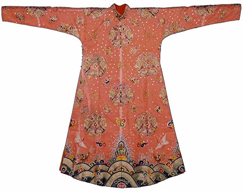 Áo sa kép xuân hạ của hoàng thái hậu