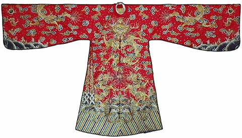 Mãng bào của hoàng tử, mặc lúc thiết đại triều