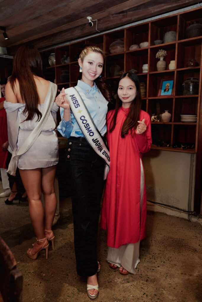 Miss Cosmo Japan gặp gỡ Hoa Nghiêm Việt Phục - Sự giao thoa giữa nhan sắc quốc tế và tinh hoa văn hóa Việt