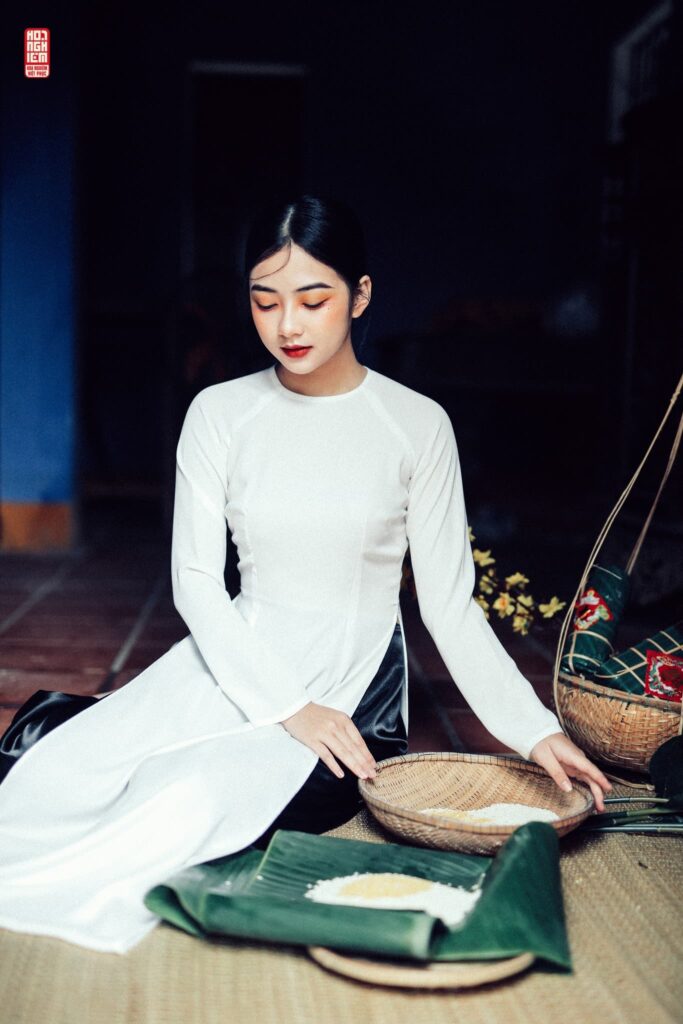 áo dài trắng với concept tết áo dài trắng với concept tết