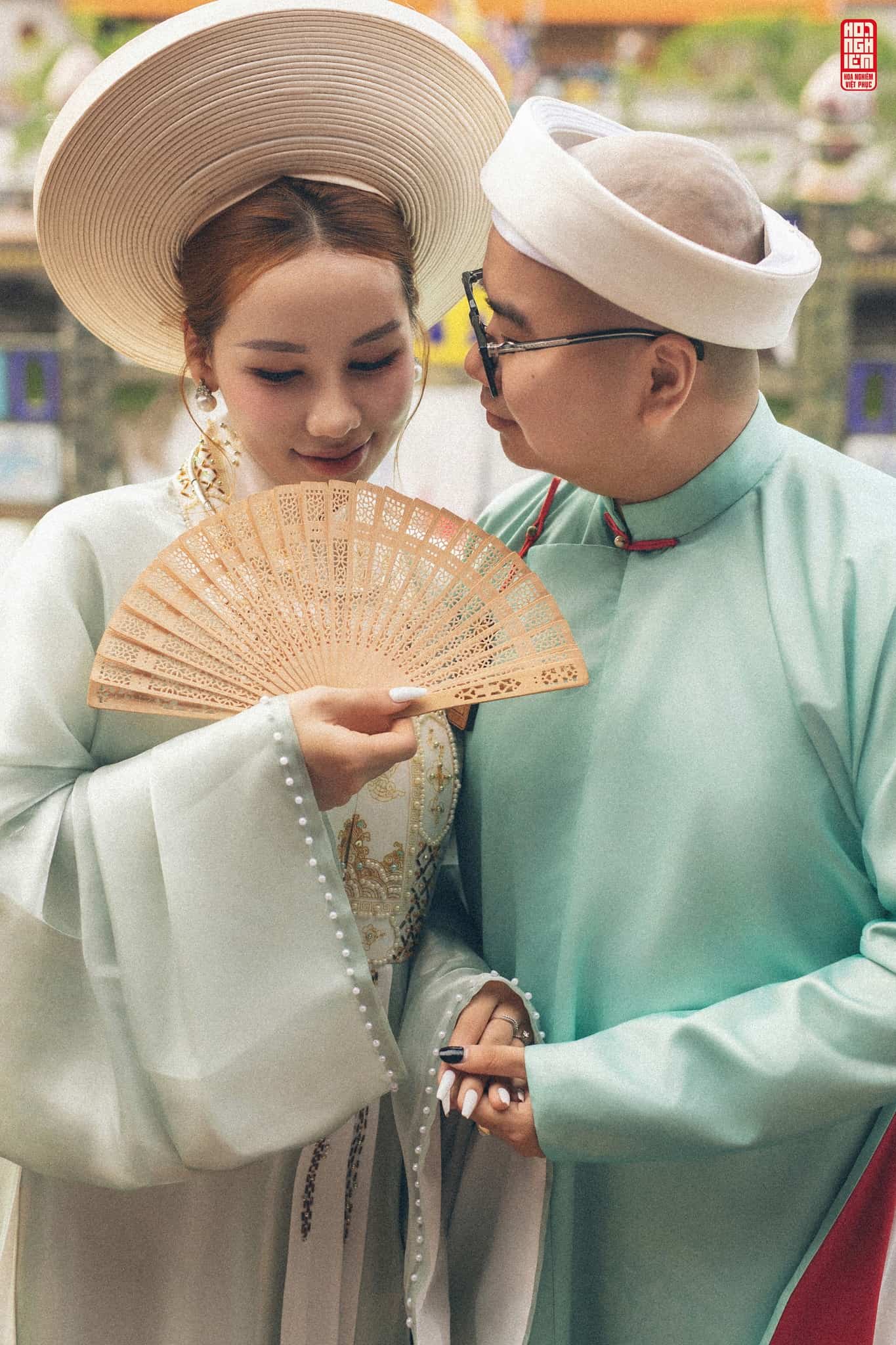 Cổ phục đôi Nhật Bình – Ngũ Thân Ngọc Thanh Cung Phục thiết kế tinh tế, màu sắc trang nhã