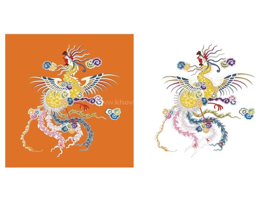 Phượng Thêu Trên Đoạn, Hoa Văn Thời Nguyễn