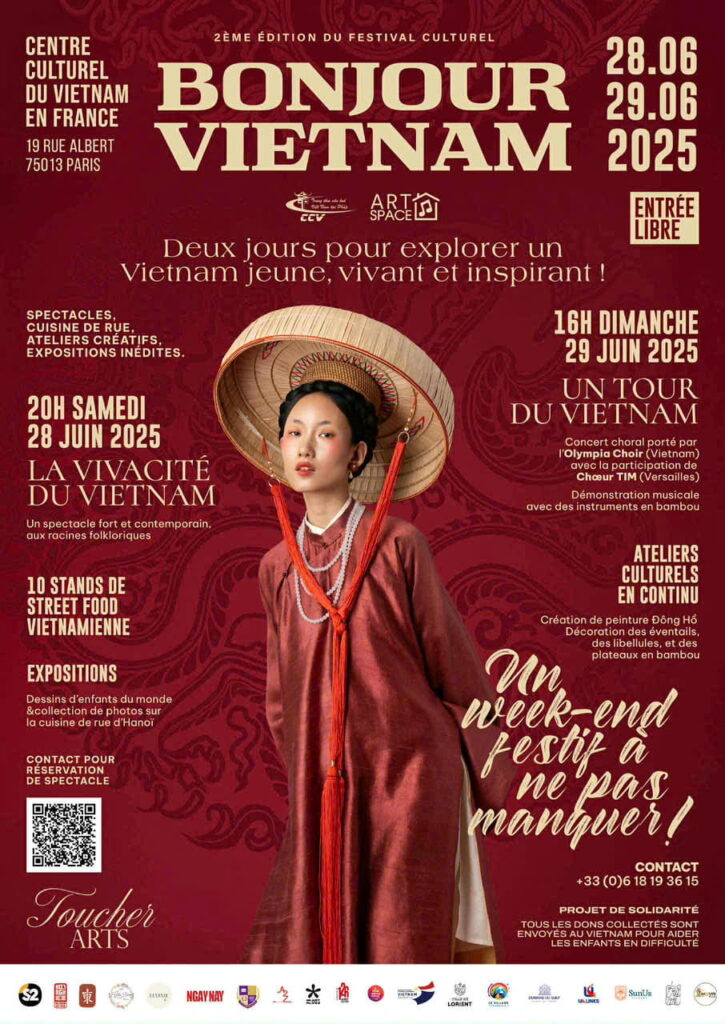 Chương trình Festival Vietnam 2025 tại Lorient – Pháp với sự đồng hành trang phục của Hoa Nghiêm Việt Phục Chương trình Festival Vietnam 2025 tại Lorient – Pháp với sự đồng hành trang phục của Hoa Nghiêm Việt Phục
