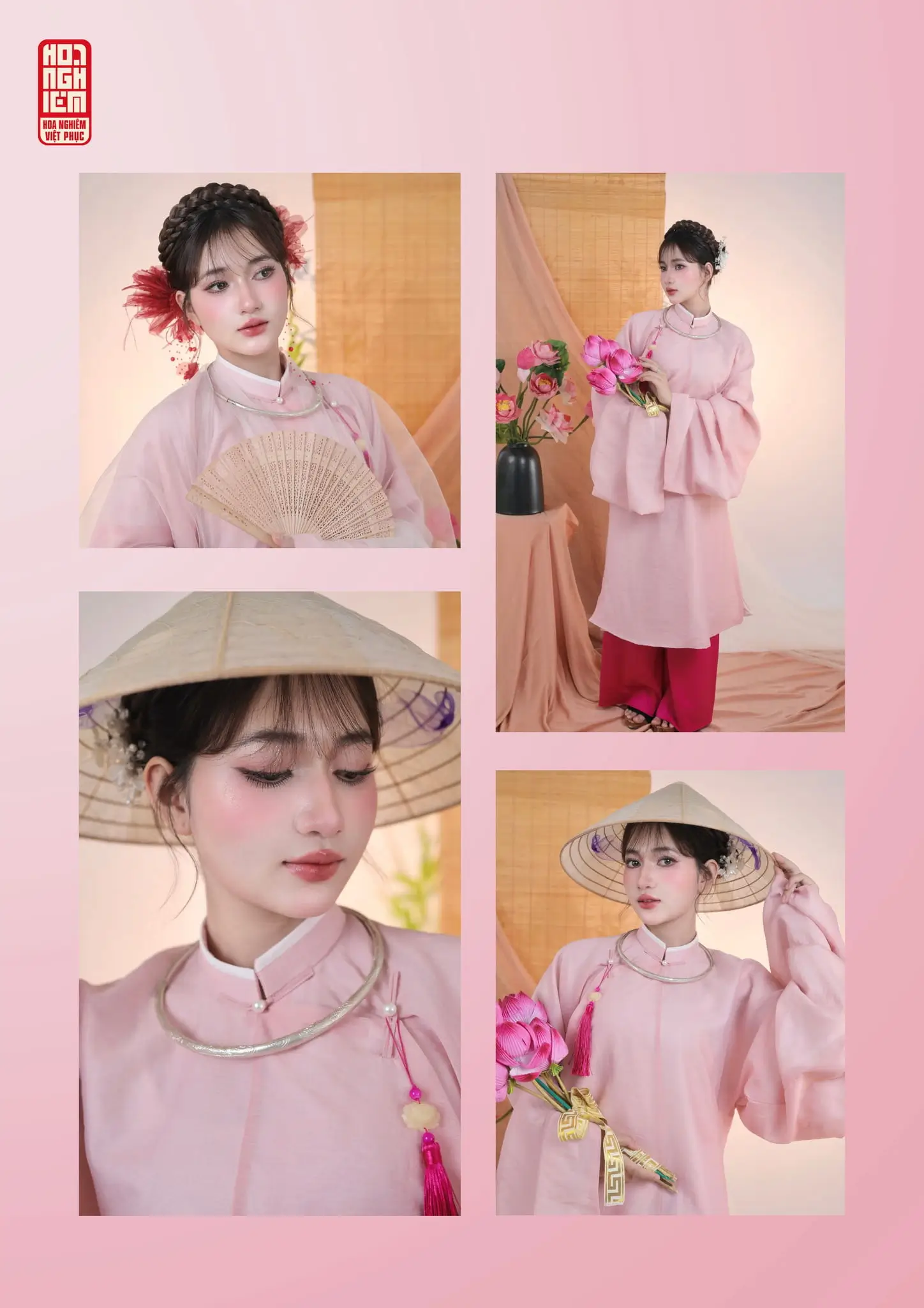 Áo Tấc hồng - Việt phục thanh lịch và nữ tính (1)