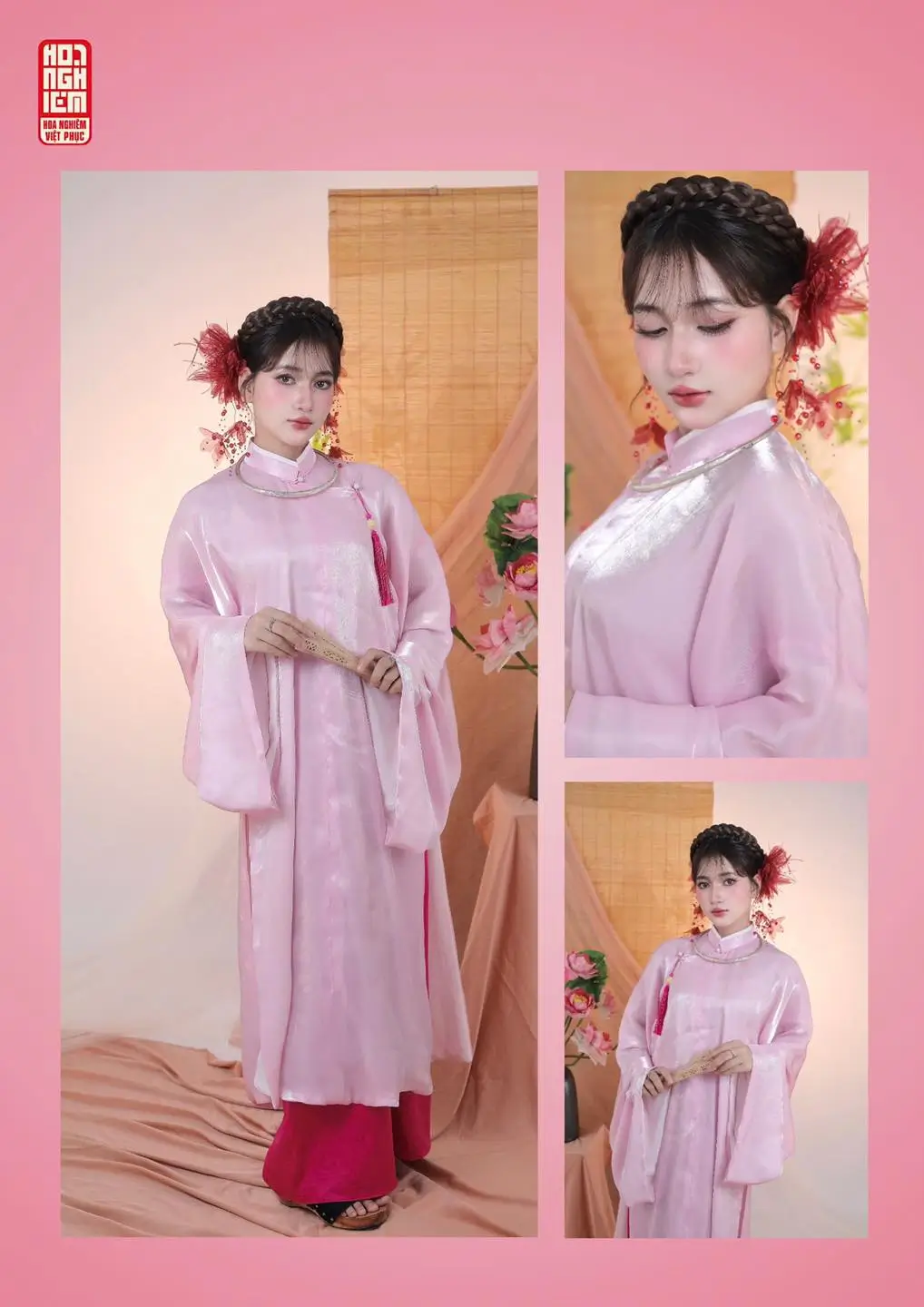 Áo Tấc hồng - Việt phục thanh lịch và nữ tính (4)