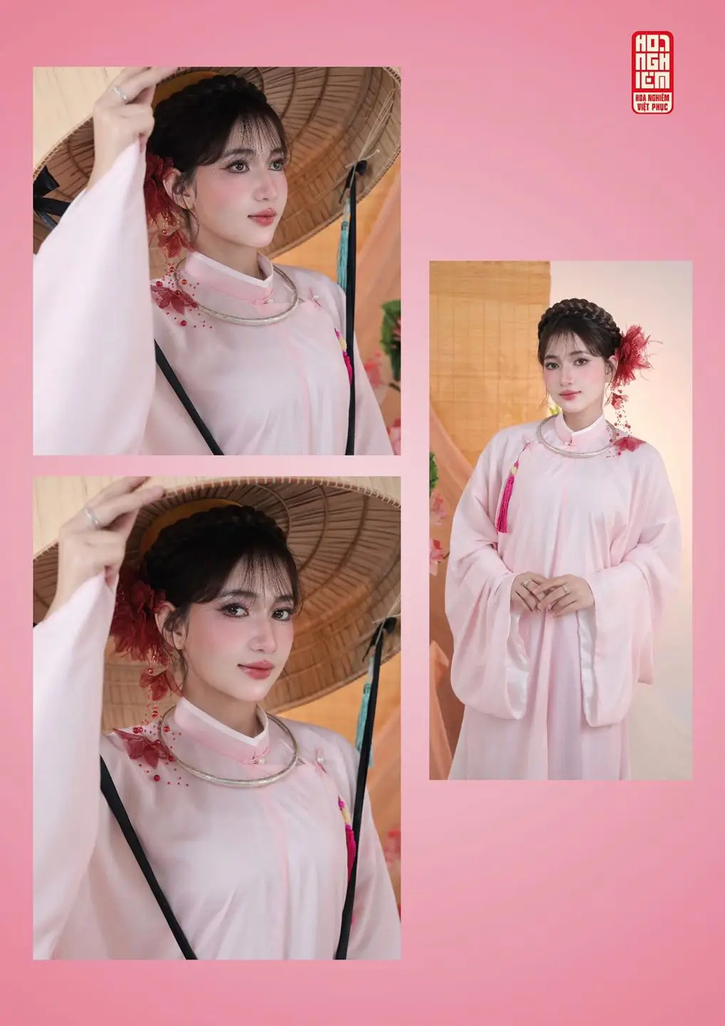 Áo Tấc hồng - Việt phục thanh lịch và nữ tính Áo Tấc hồng - Việt phục thanh lịch và nữ tính