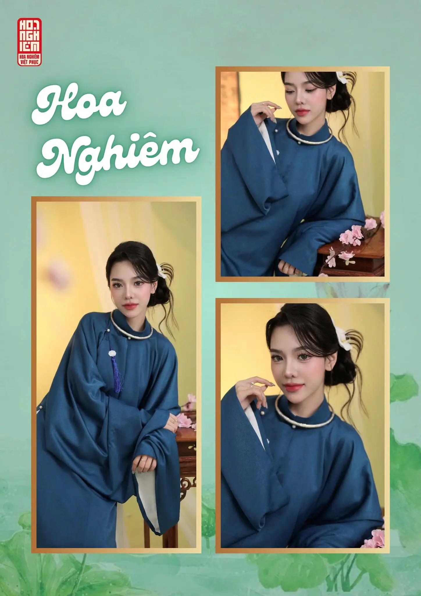Áo Tấc xanh lam - Việt phục truyền thống thanh lịch (2)