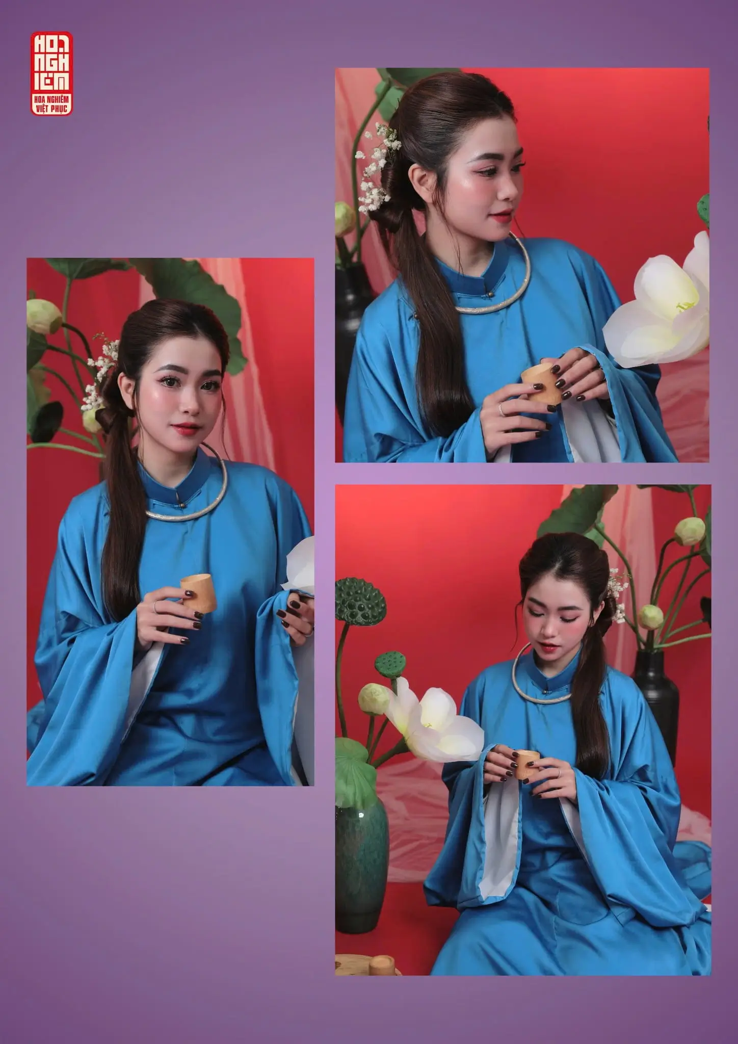 Áo Tấc xanh lam - Việt phục truyền thống thanh lịch (4)