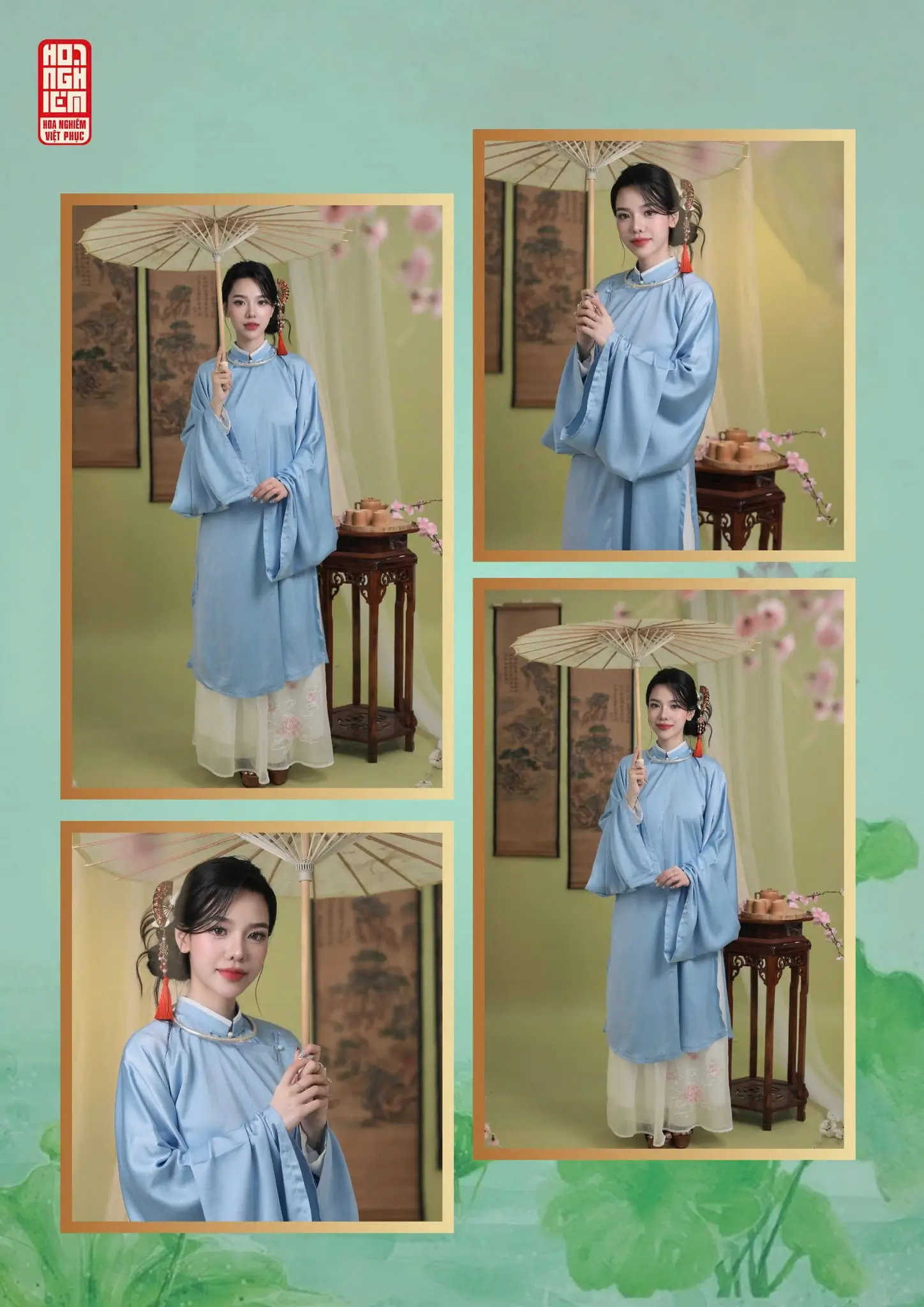 Áo Tấc xanh lam - Việt phục truyền thống thanh lịch (5)