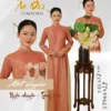 Áo dài truyền thống ánh nhũ cao cấp