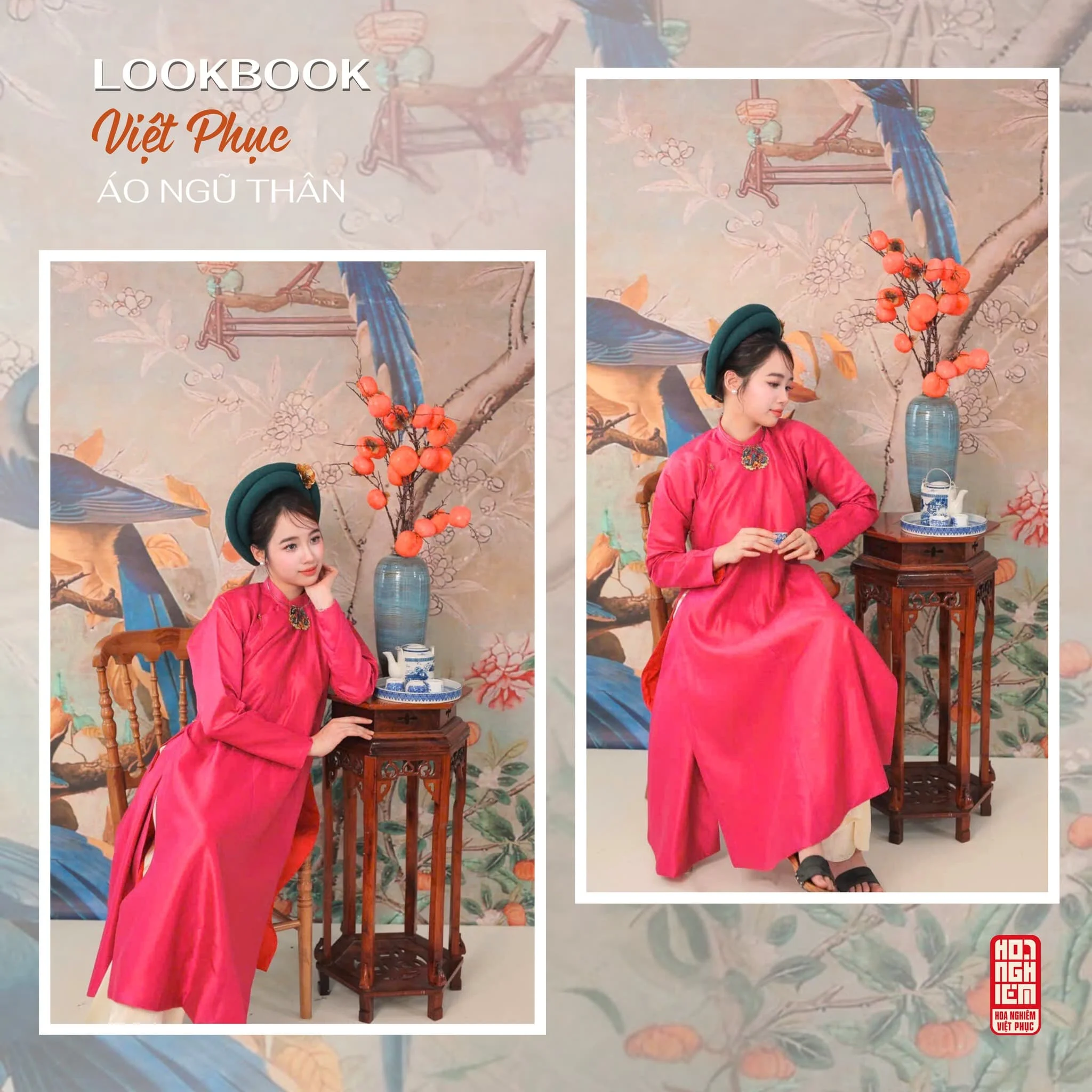 Lookbook Việt Phục - Ngũ Thân Tay Chẽn | BST Hương Sắc Hoài Niệm
