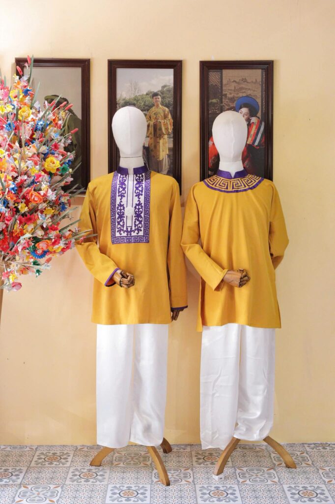 Sản phẩm thực tế được triển khai từ bản vẽ thiết kế đồng phục của nhân viên Khách sạn TTC Imperial Huế