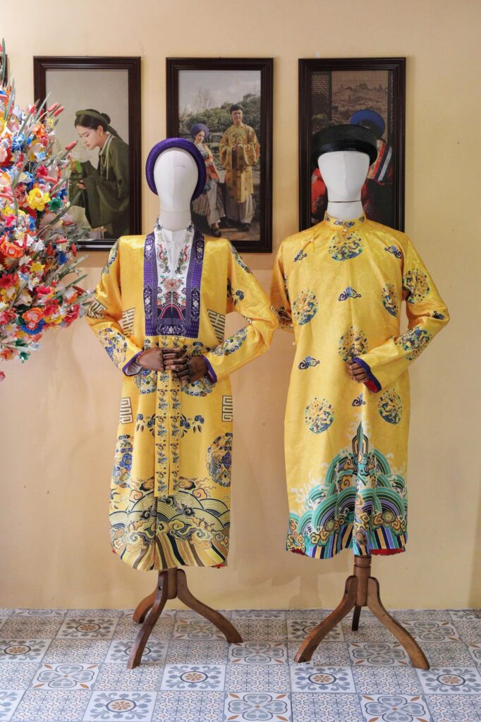 Thành phẩm thực tế được triển khai từ bản vẽ thiết kế đồng phục của nhân viên Khách sạn TTC Imperial Huế