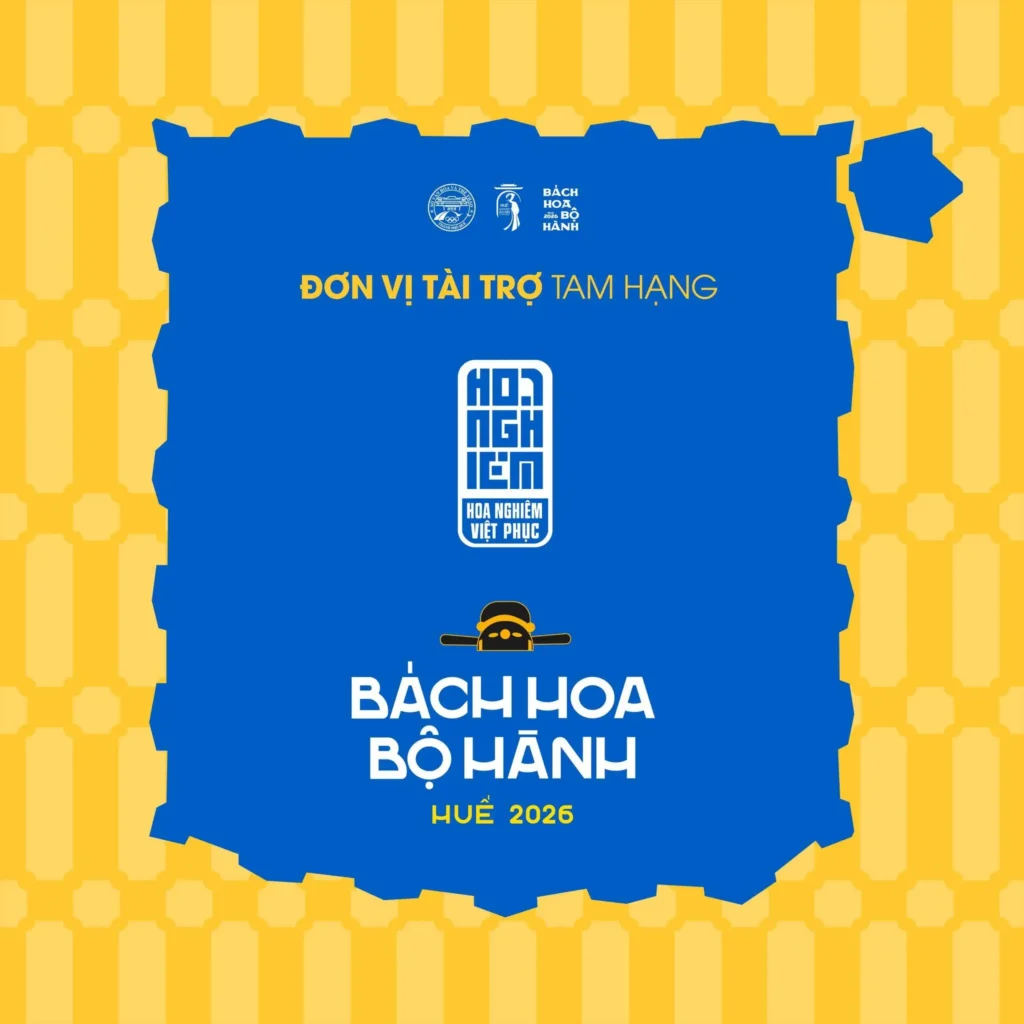 Hoa Nghiêm Việt Phục là nhà tài trợ Tam Hạng của sự Kiện Bách Hoa Bộ Hành lần này